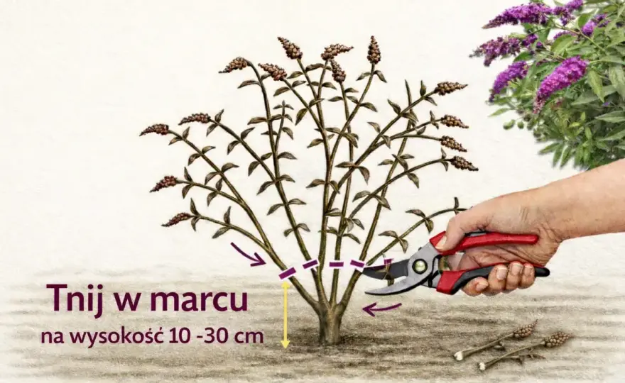 Przycinanie budlei - Kiedy i jak ciąć, by obficie kwitła?